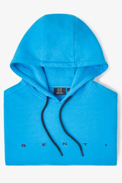 LOGO HOODIE BLAUW