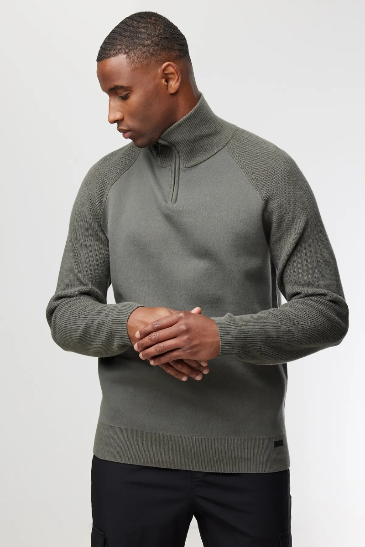 Zip Turtle Neck | Groen