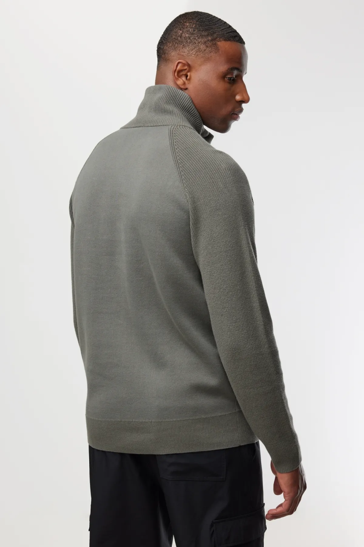 Zip Turtle Neck | Groen