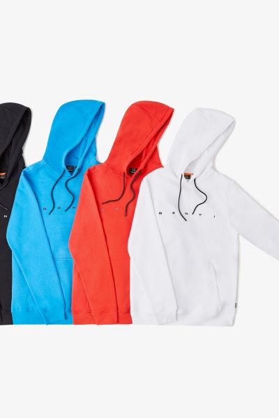 LOGO HOODIE BLAUW