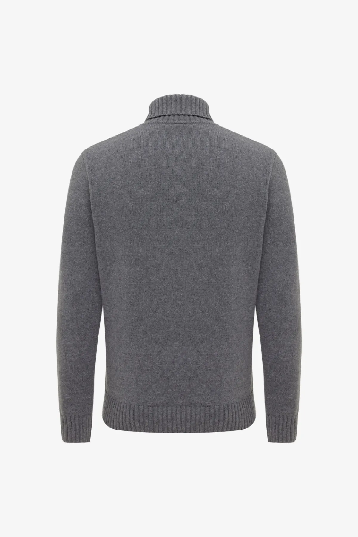 Cable Knit Roll Neck | Grijs