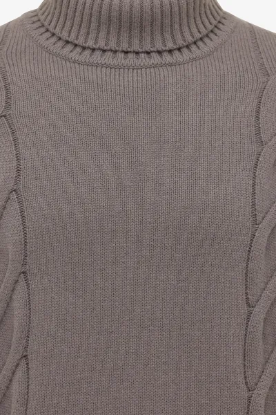 Cable Knit Roll Neck | Bruin