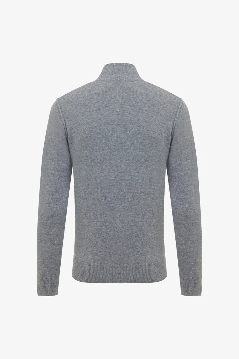 Turtleneck 3 buttons | Grijs