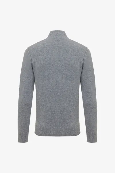 Turtleneck 3 buttons | Grijs