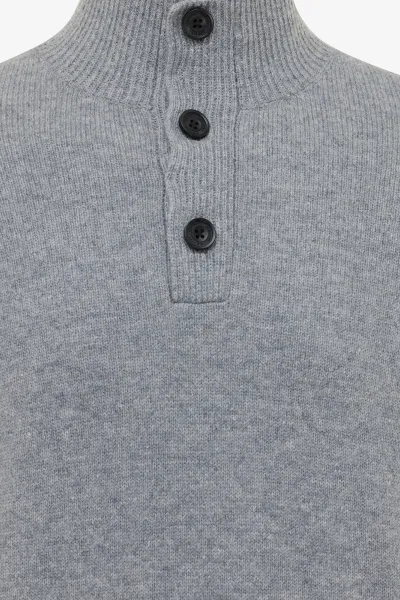 Turtleneck 3 buttons | Grijs
