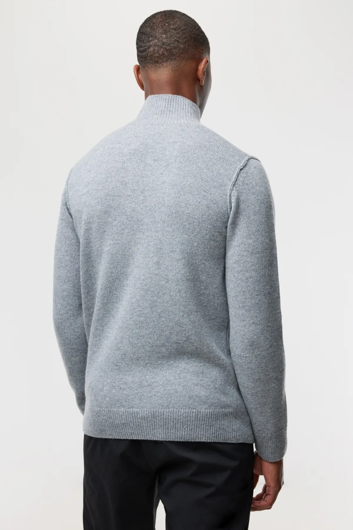 Turtleneck 3 buttons | Grijs