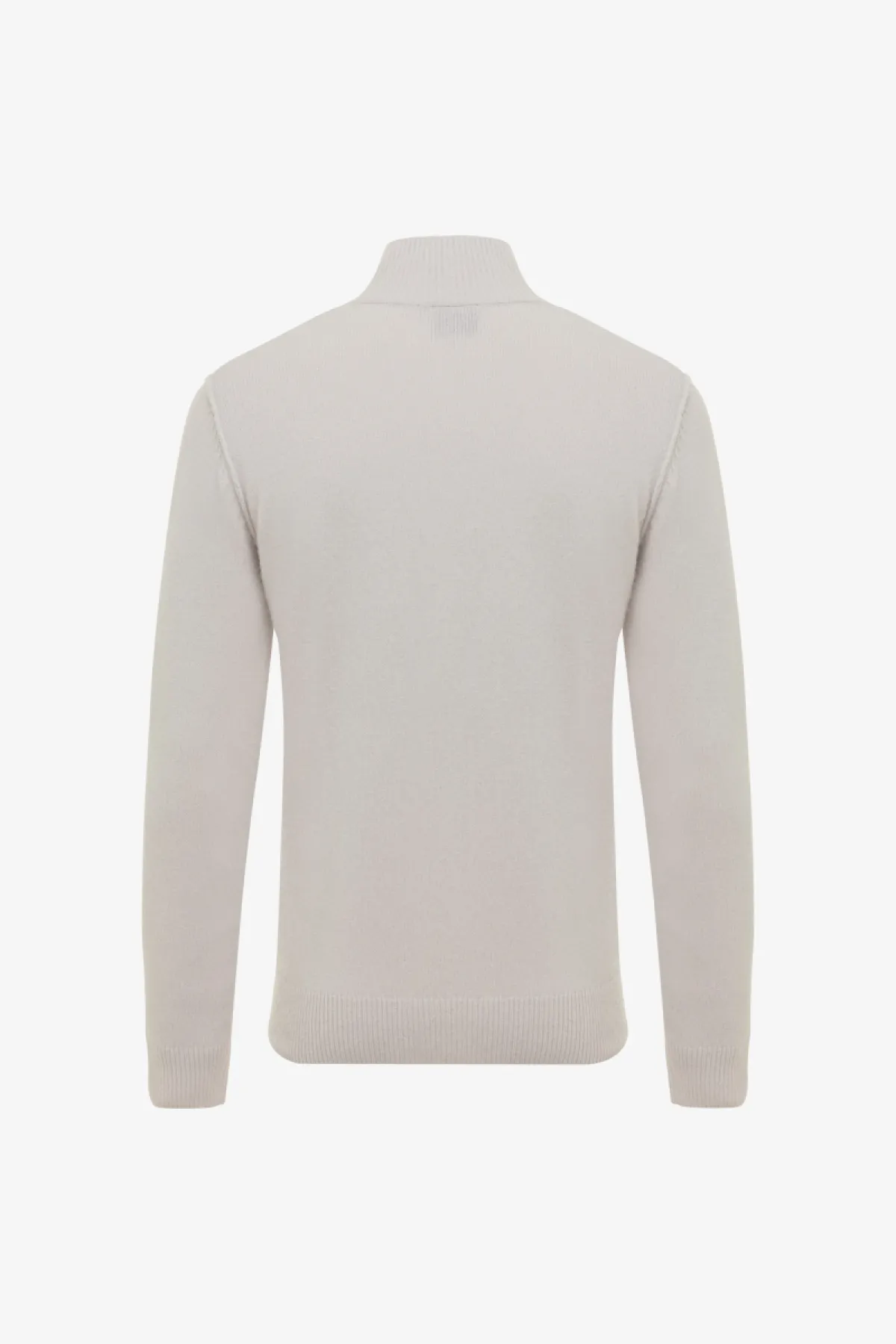 Turtleneck 3 buttons | Gebroken wit