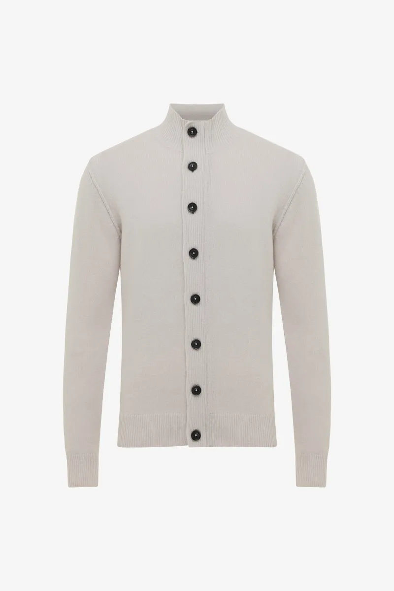 Cardigan 8 Button | Gebroken wit
