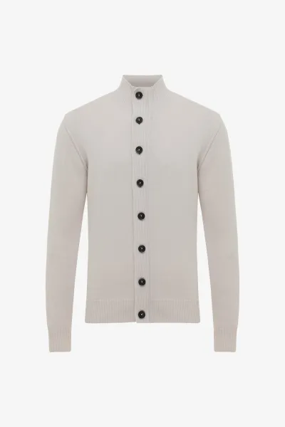 Cardigan 8 Button | Gebroken wit