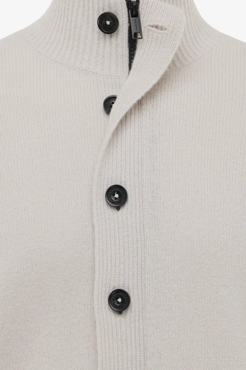 Cardigan 8 Button | Gebroken wit