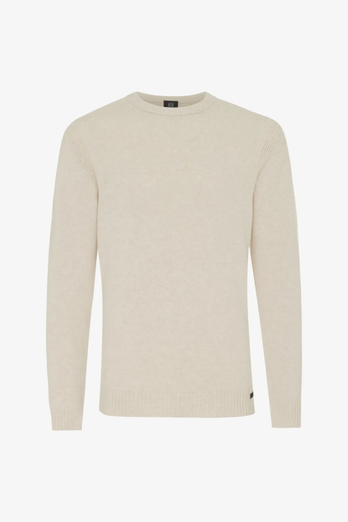 Textured Roundneck | Gebroken wit