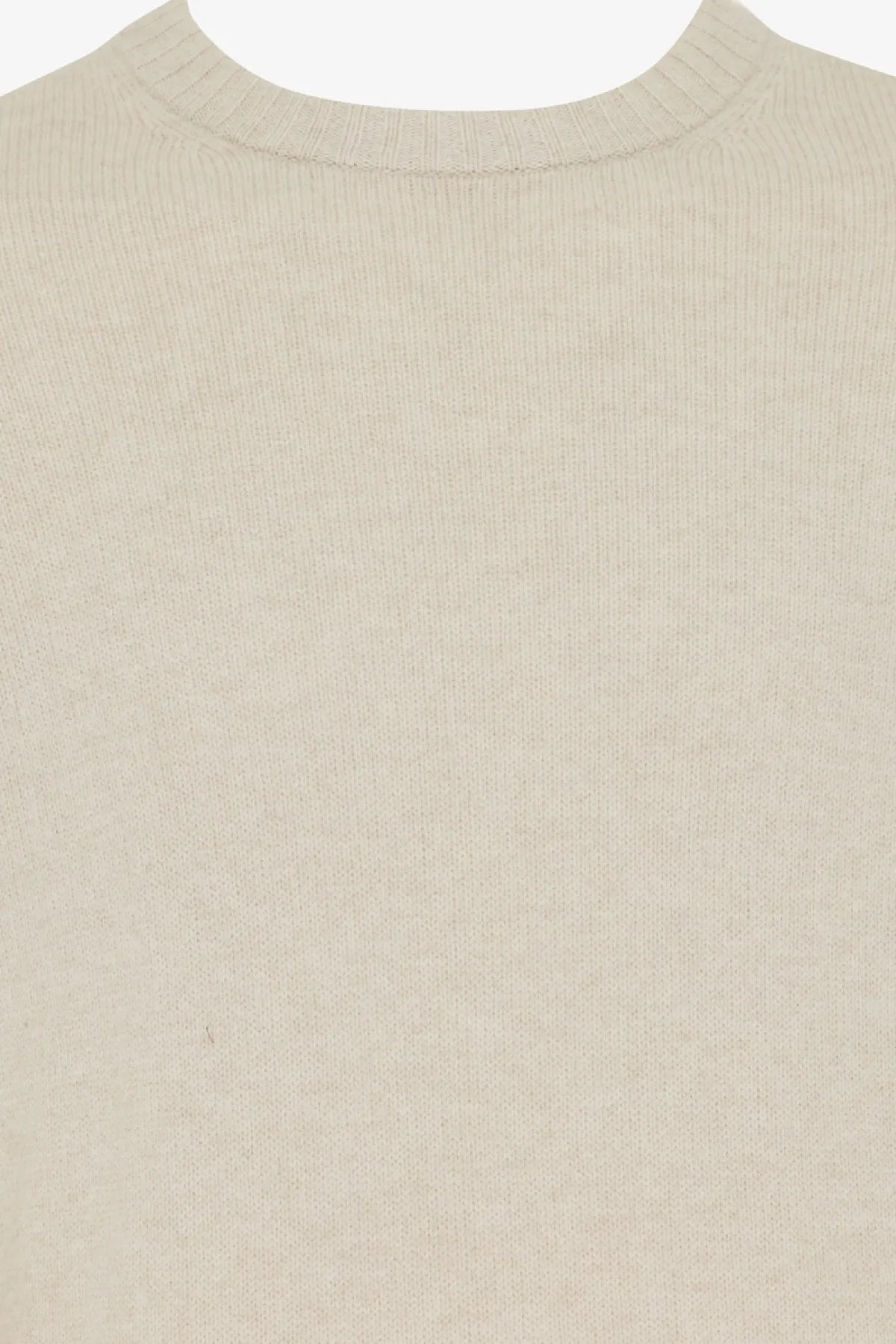 Textured Roundneck | Gebroken wit