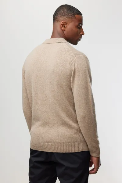 Textured Polo Button | Bruin