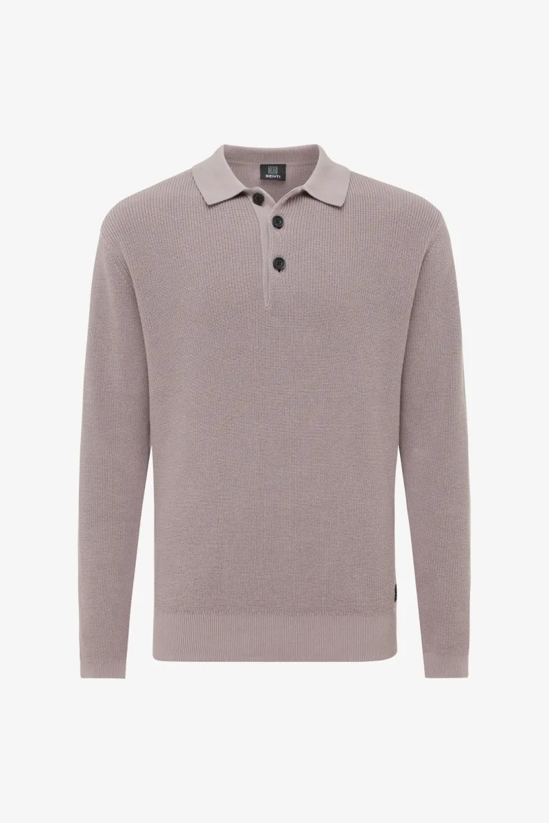 Longsleeve Polo | Mauve