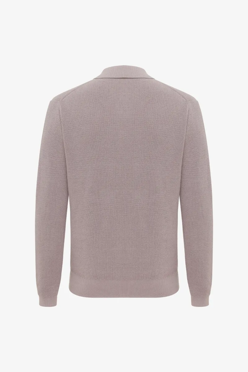 Longsleeve Polo | Mauve