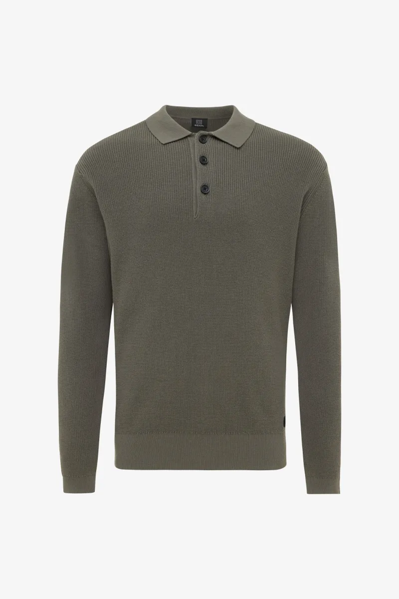 Longsleeve Polo | Groen