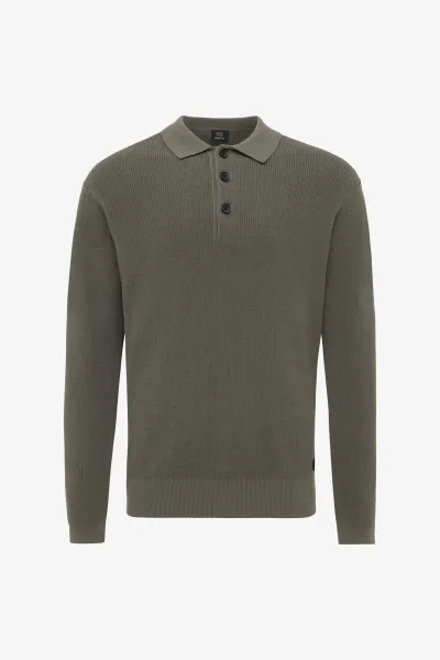 Longsleeve Polo | Groen