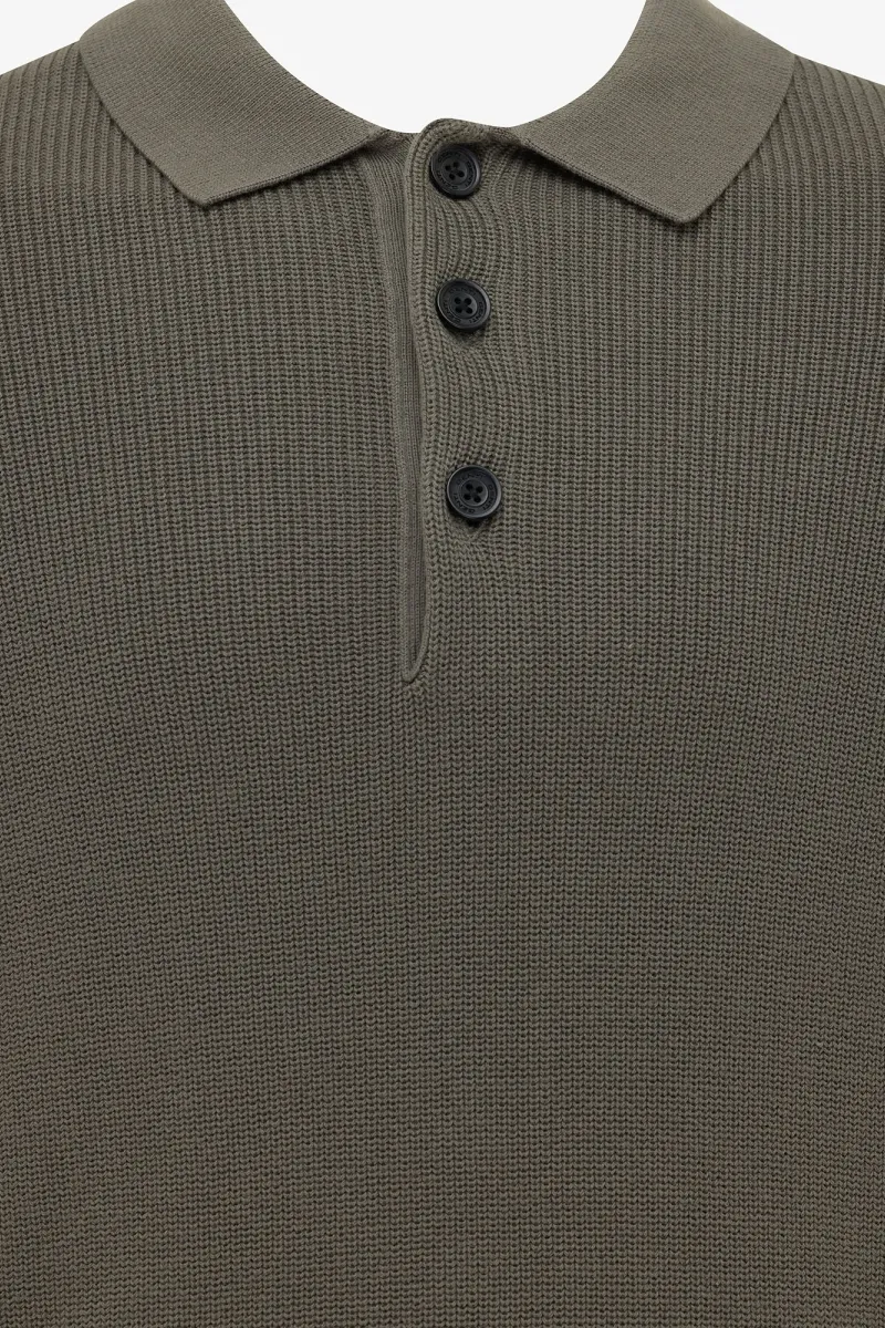 Longsleeve Polo | Groen