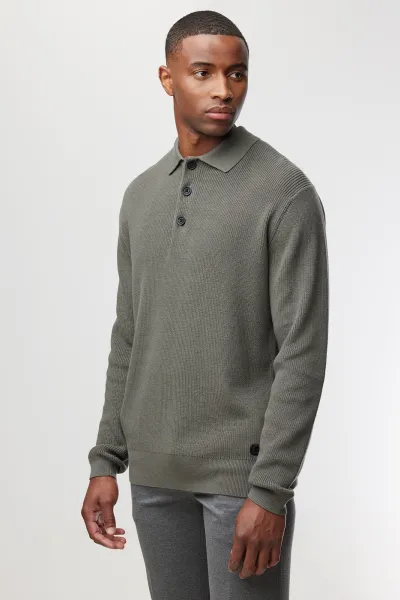 Longsleeve Polo | Groen