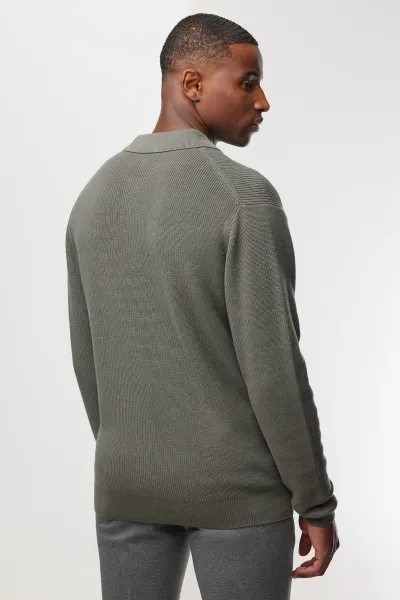Longsleeve Polo | Groen