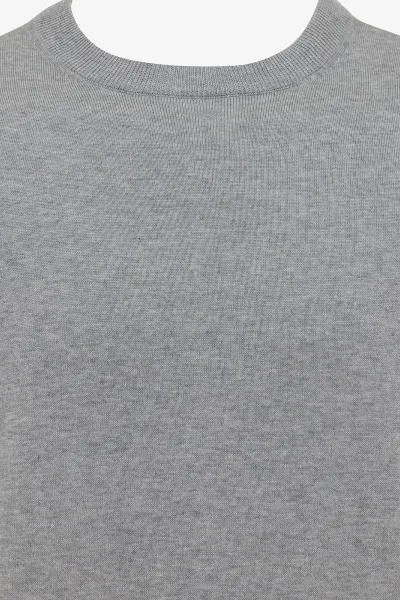 Round Neck Longsleeve | Grijs