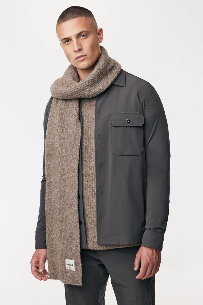 Sjaal Monogram | Bruin