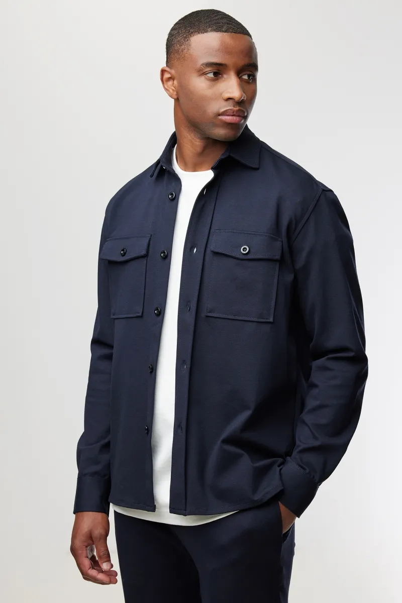 Midtown Overshirt | Donkerblauw