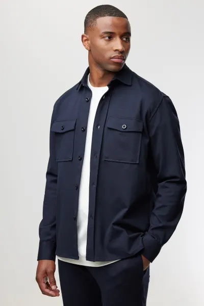 Midtown Overshirt | Donkerblauw