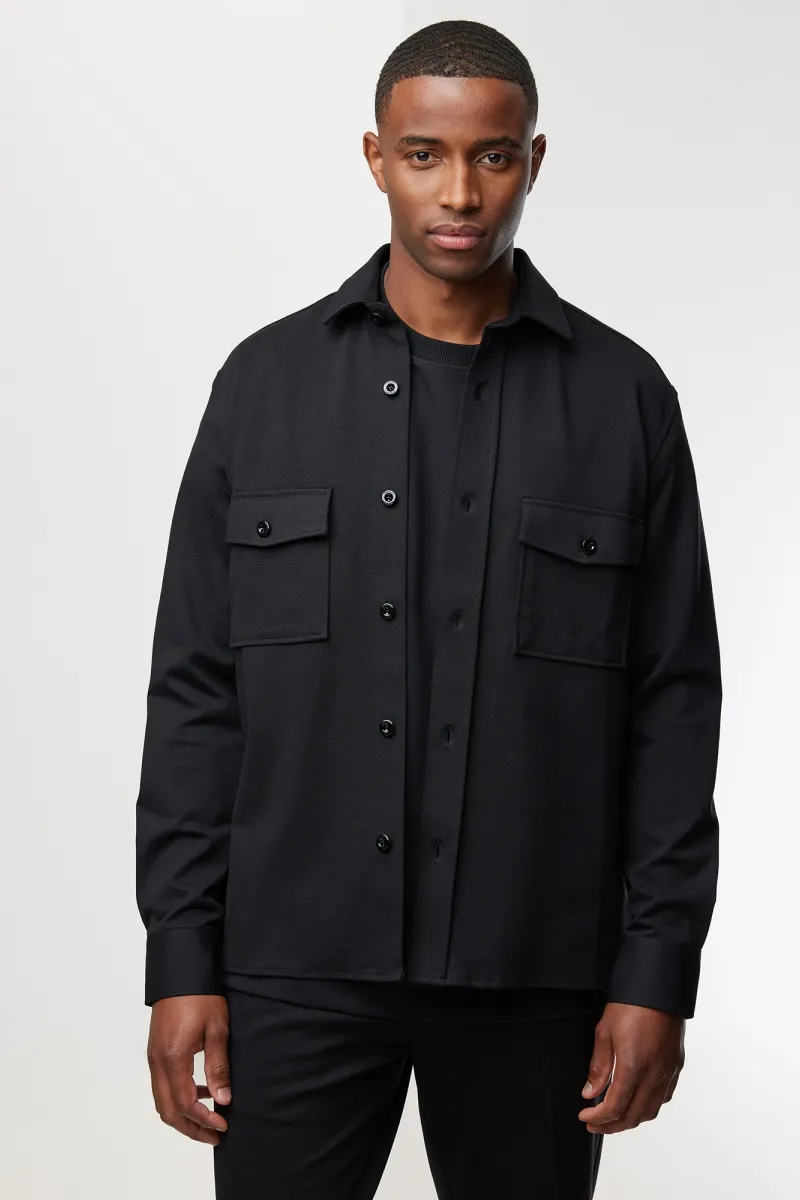 Midtown Overshirt | Zwart