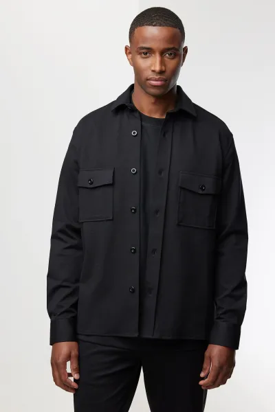 Midtown Overshirt | Zwart