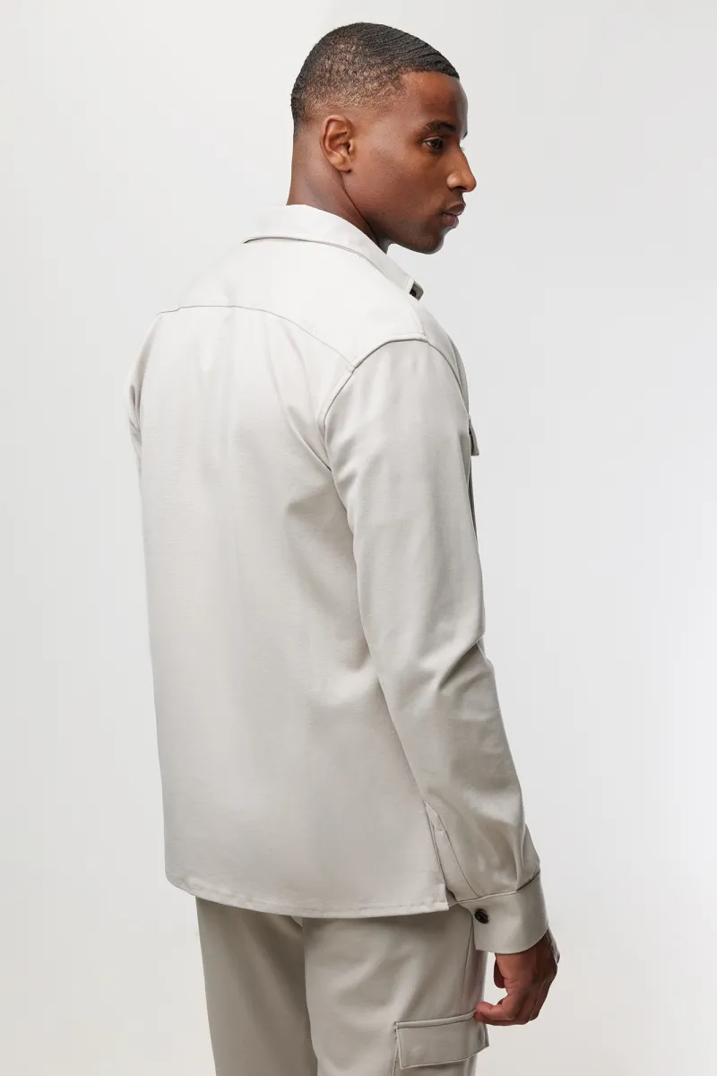 Midtown Overshirt | Beige