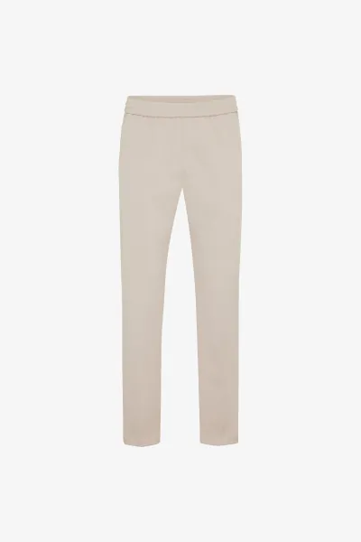 Relaxed Fit Trousers | Beige