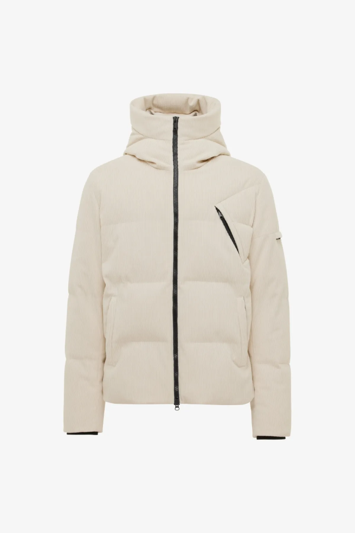 Rib Structuur Winterjas | Beige