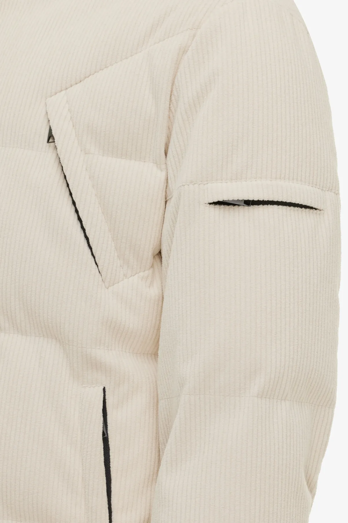 Rib Structuur Winterjas | Beige