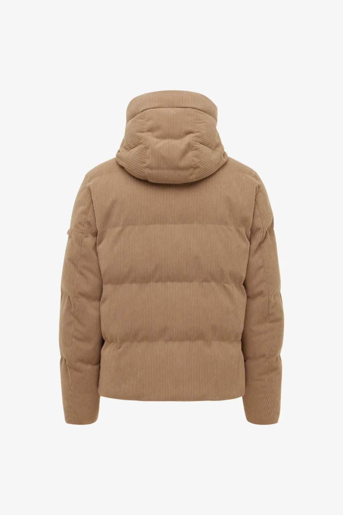 Rib Structuur Winterjas | Bruin