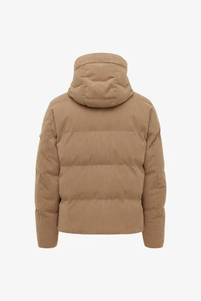 Rib Structuur Winterjas | Bruin