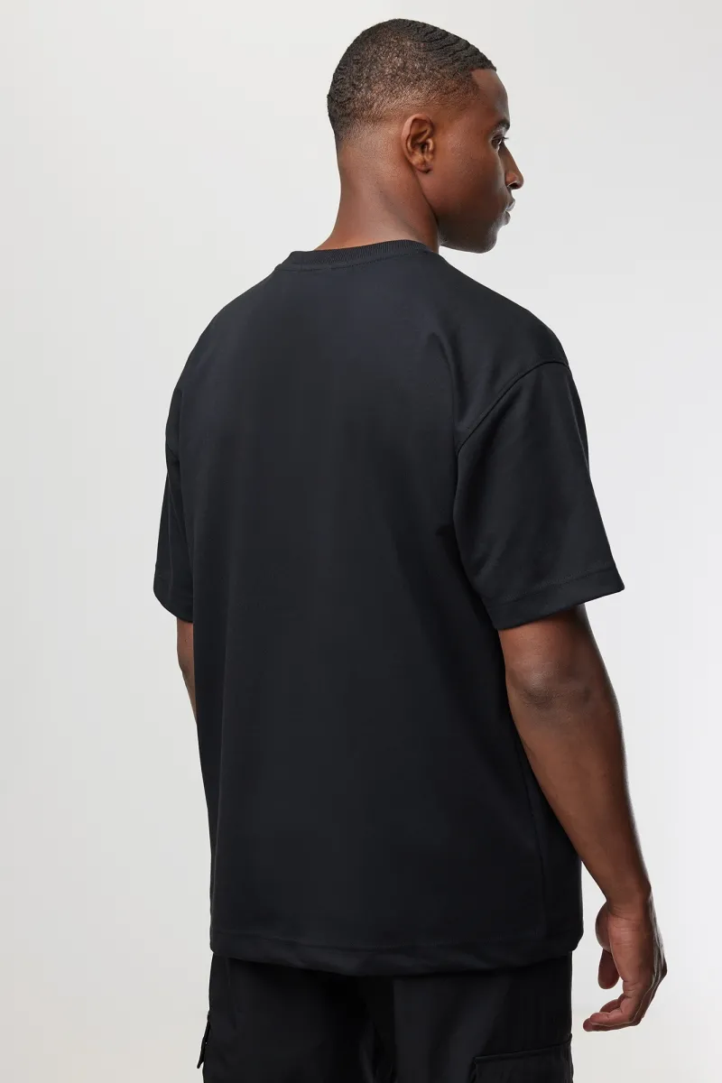 Relaxed fit T-shirt | Zwart
