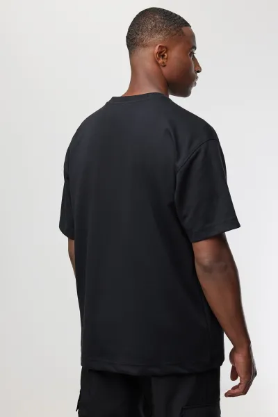 Relaxed fit T-shirt | Zwart