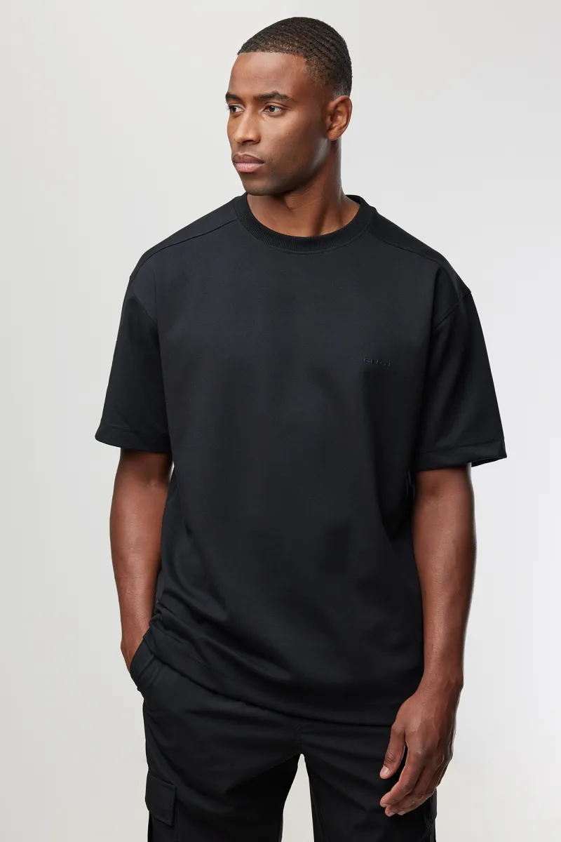 Relaxed fit T-shirt | Zwart