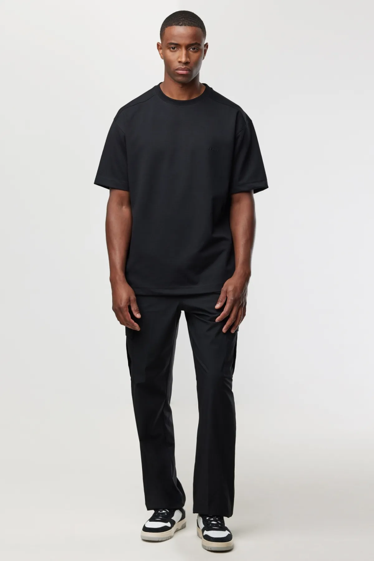 Relaxed fit T-shirt | Zwart
