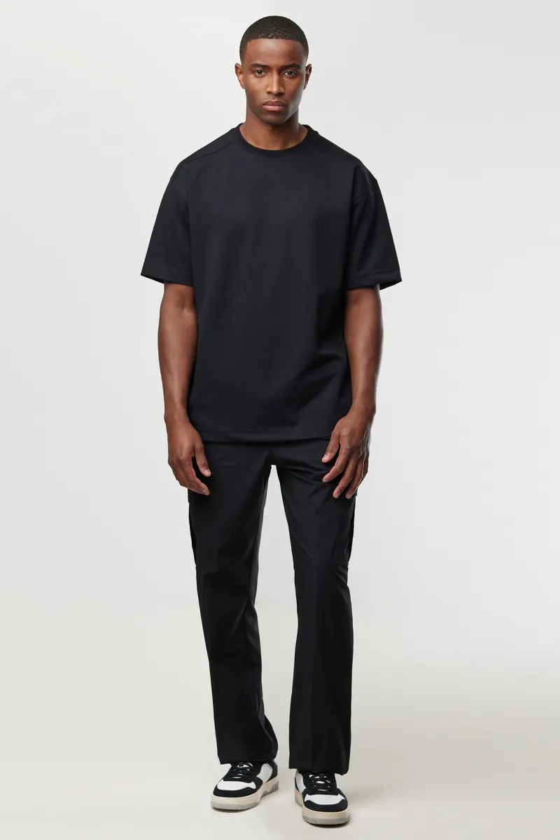 Relaxed fit T-shirt | Zwart