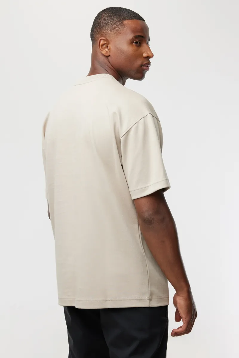 Relaxed fit T-shirt | Beige