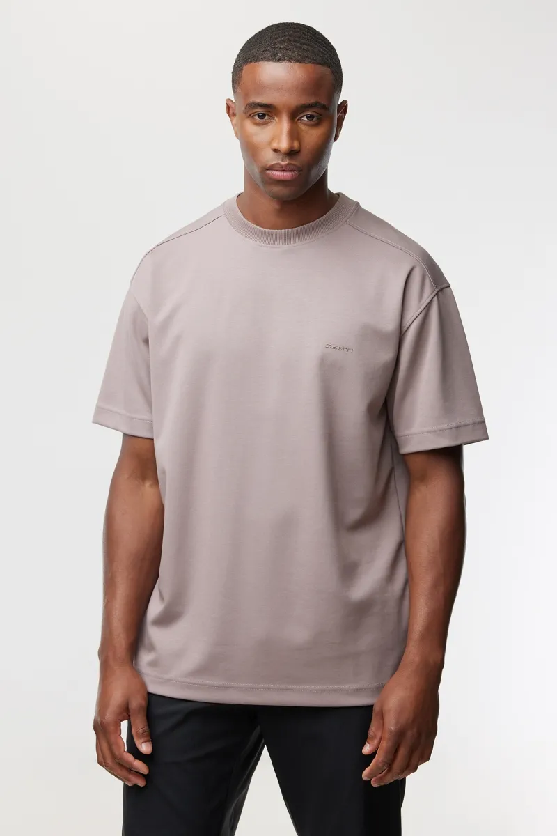 Relaxed fit T-shirt | Mauve