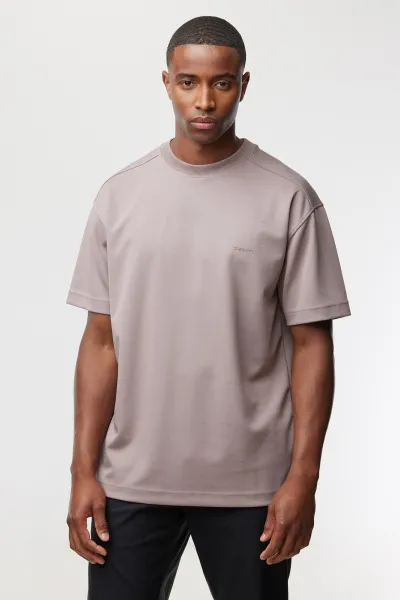Relaxed fit T-shirt | Mauve