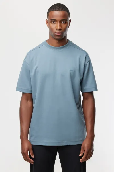 Relaxed fit T-shirt | Blauw
