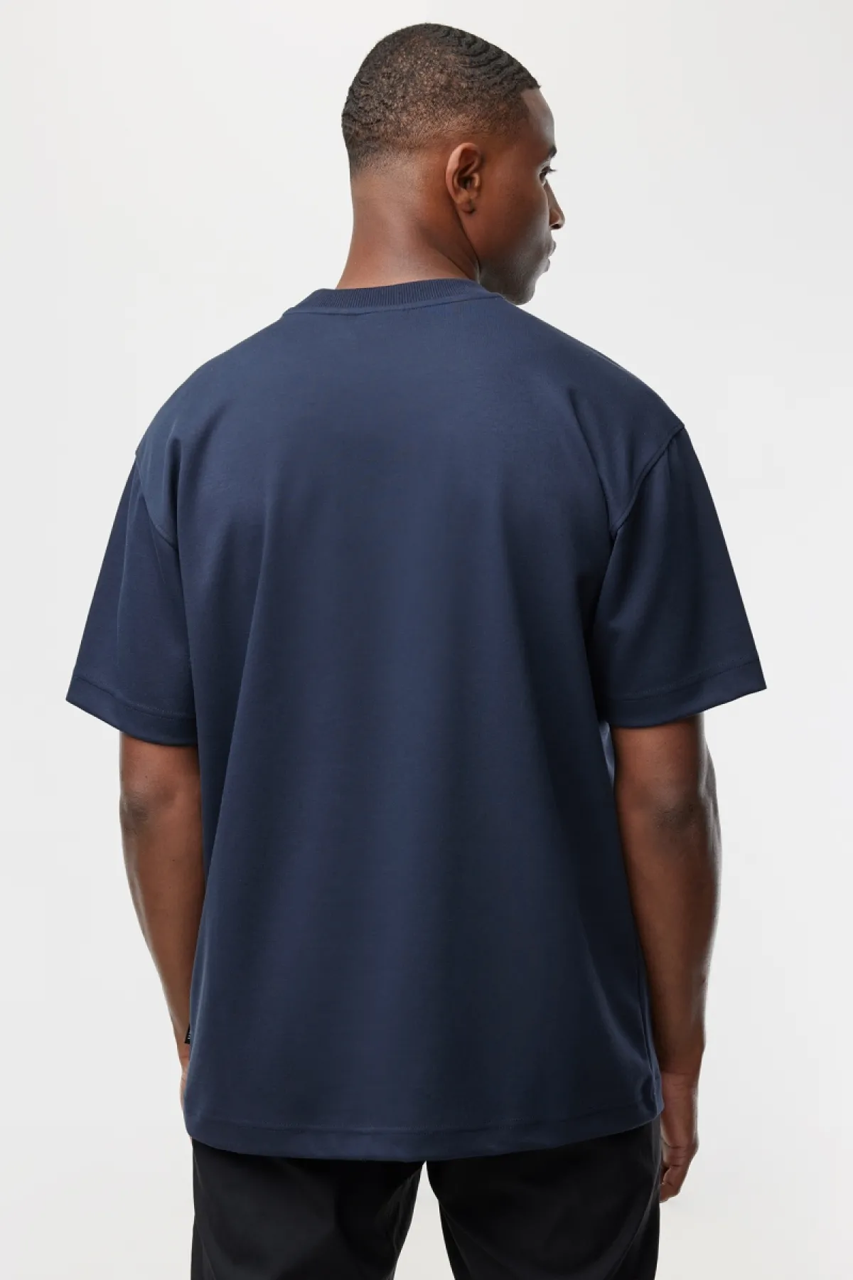 Relaxed fit T-shirt | Donkerblauw