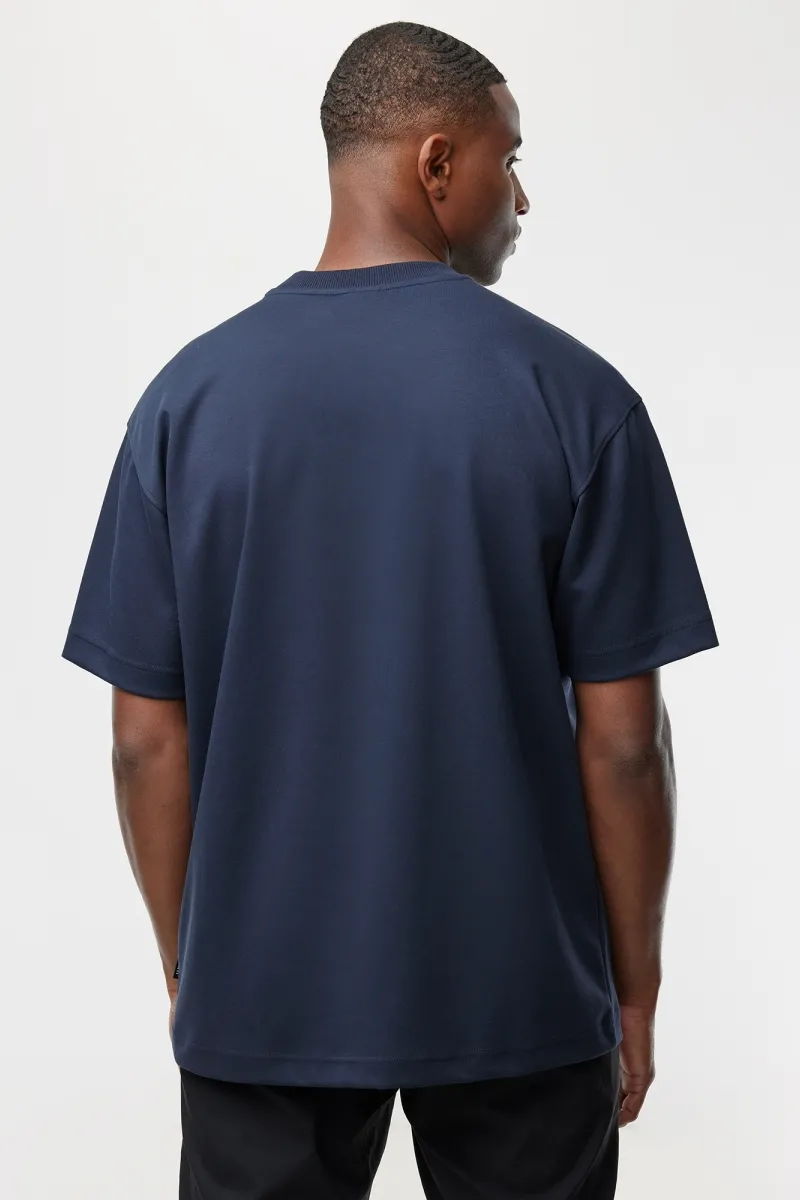 Relaxed fit T-shirt | Donkerblauw