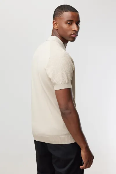 Polo zip | Beige