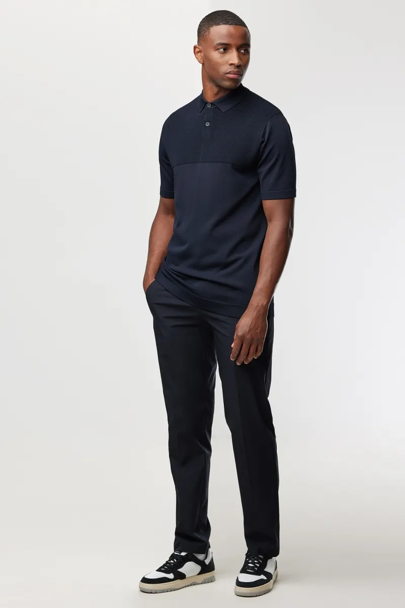 Polo button | Donkerblauw