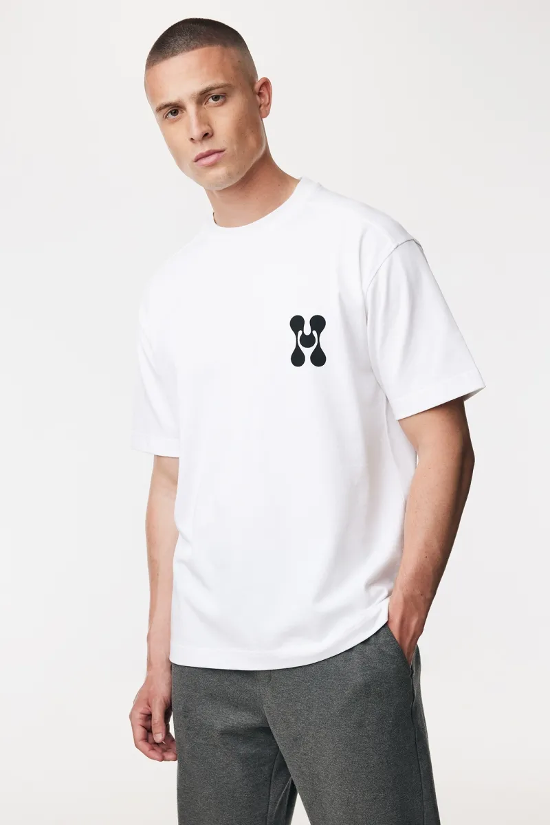 Monogram T-shirt | Wit